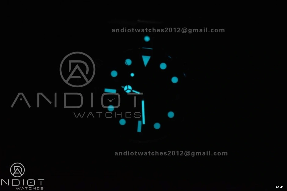 DLC DIW VS3135 on VSF Submariner DLC Blue Bracelet Sandblasted Edition 1:1 Best Dial Black 0129